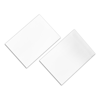 C4 - 324x229 White Plainface Pocket Strip Seal Non-Secretive