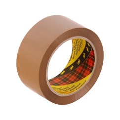 3M 370 Hot Melt Packaging Tape (Brown) 48mmx 75m